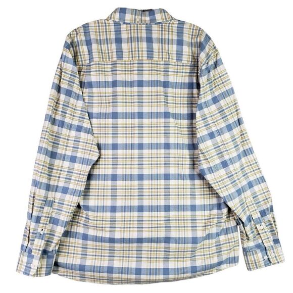 LL Bean Shirt Mens Large L Long Sleeve Heavy Canvas Button Up Collared Plaid - Picture 3 of 11